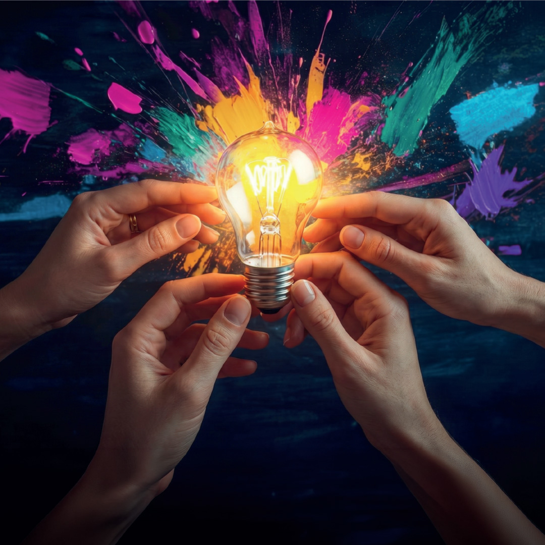 Hands Holding Lightbulb
