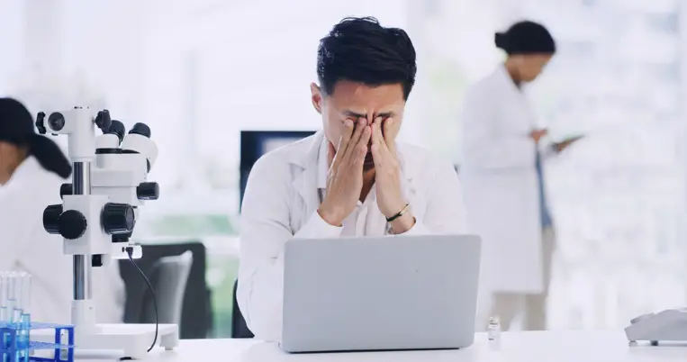 Scientist struggling with AI integration