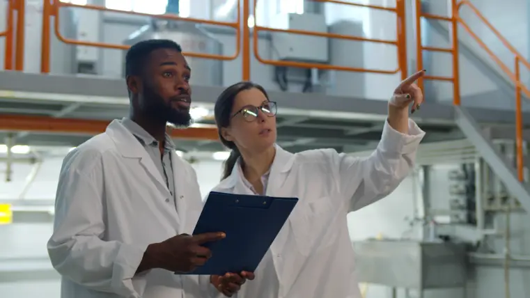 GMP auditors inspecting a facilitor