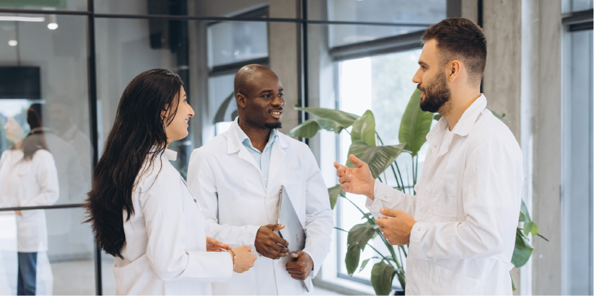 Scientists Discussing A Funding Application