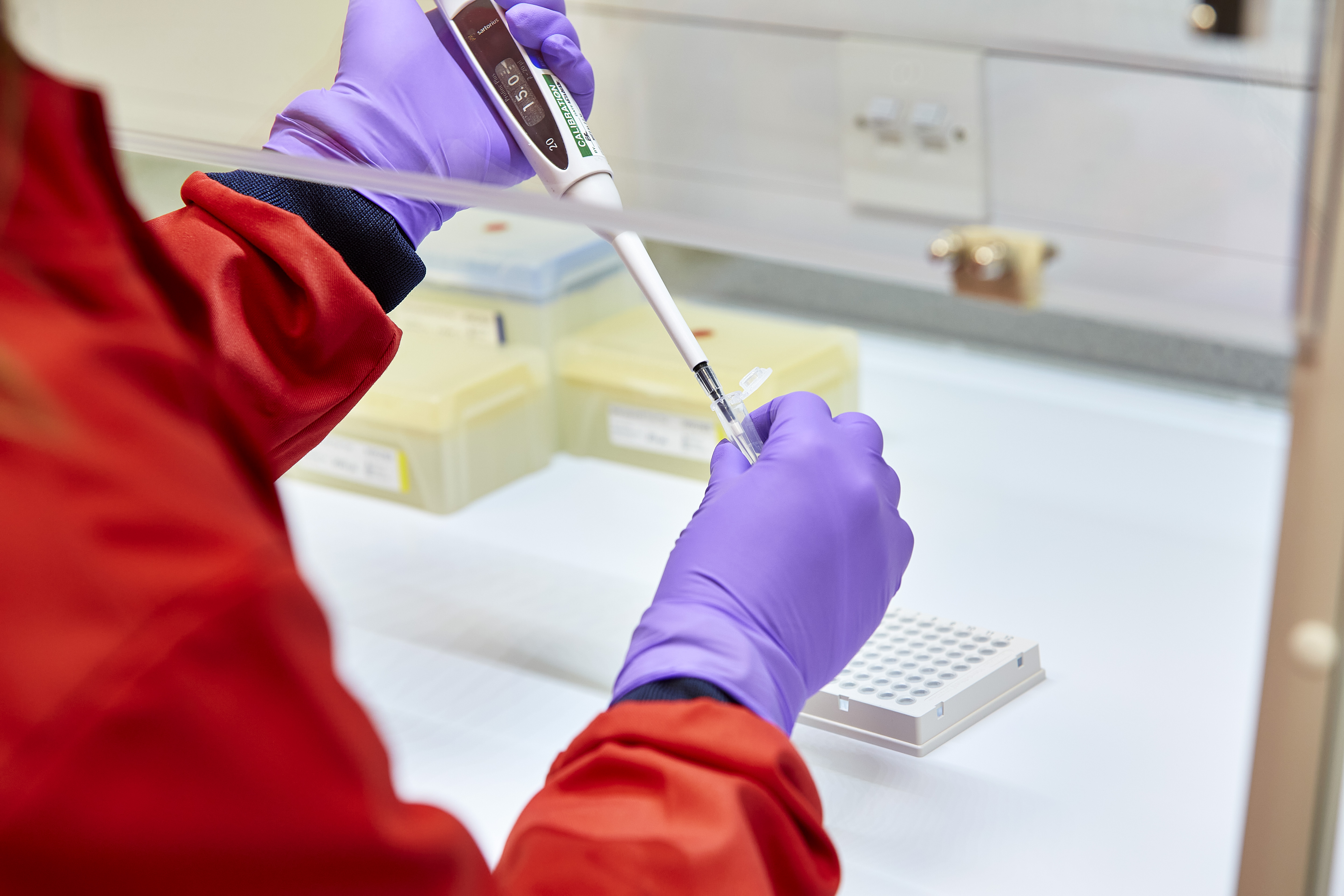 RSSL scientist performing mycoplasma pcr testing